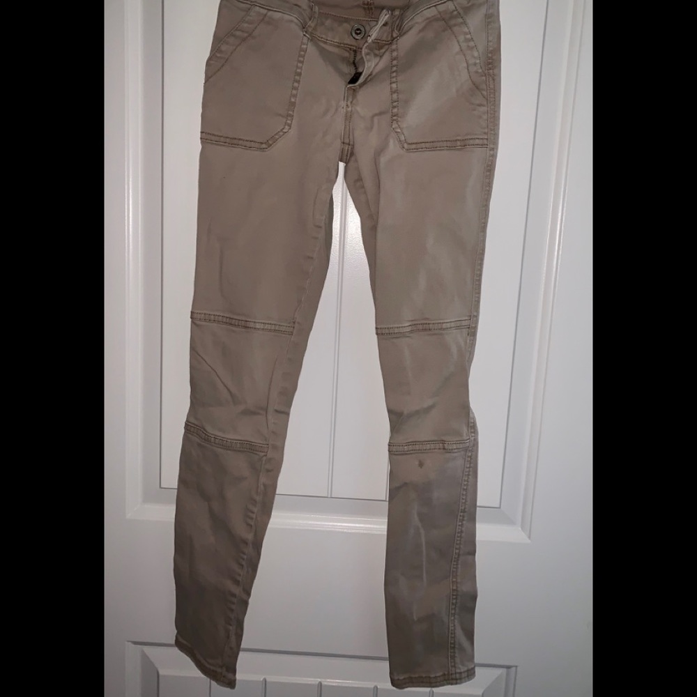 Tan HOLLISTER Skinny Pants/Khakis